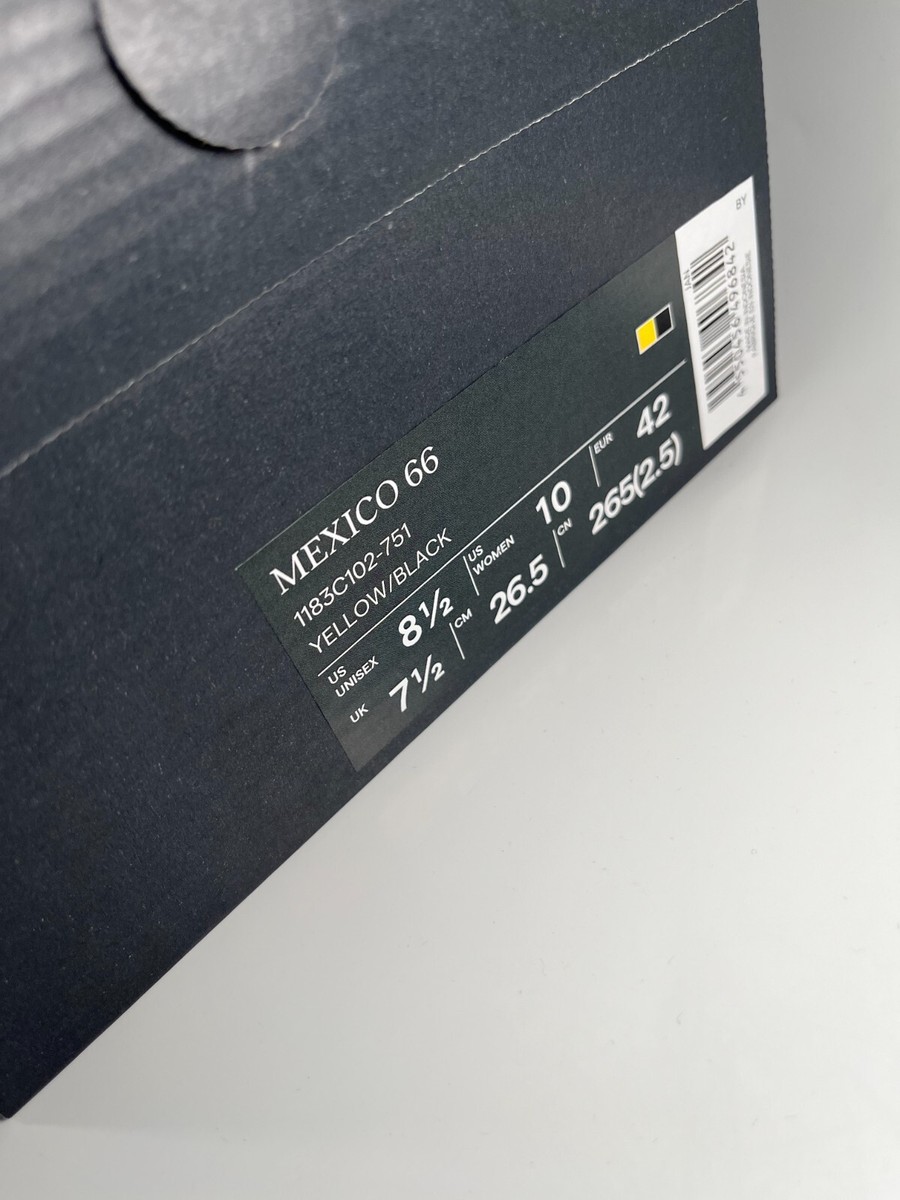 Onitsuka Tiger MEXICO66 1183C102 751 YELLOW/BLACK Authentic