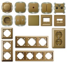 REV Düwi EverLuxe Uranus bronze Steckdose Dimmer Wechsel Kontroll Serie Schalter