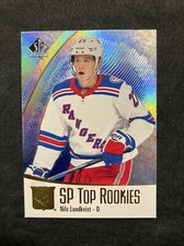21-22 UD SP Authentic Hockey Blue SP Parallel Top Rookies TR-6 Nils Lundkvist
