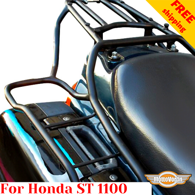 Custom Luggage Rack System For Honda ST1100 Pan European – Black Painted Steel-1163722