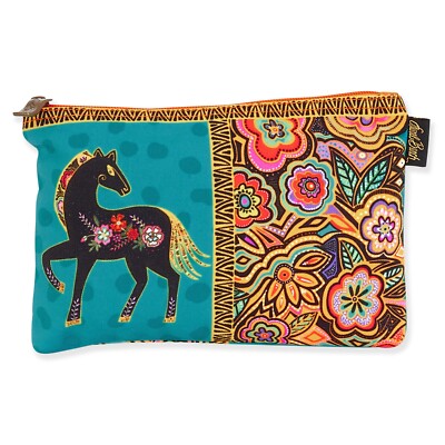 Laurel Burch Cosmetic Make-up Bag - Fiesta Mare - Horses - #A