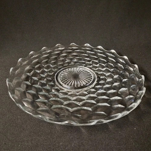 Vintage Fostoria American 14" Torte Plate Serving Platter 