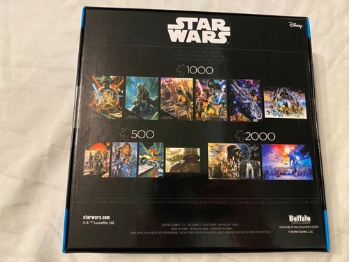 STAR WARS Darth Vader YODA Chewbacca R2-D2 Luke LEIA 1000 Pc jigsaw PUZZLE New - Picture 9 of 9