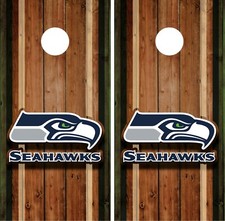 Seattle Seahawks Cornhole Board Vinyl Sticker Decal Skin Wrap Decor VZ742