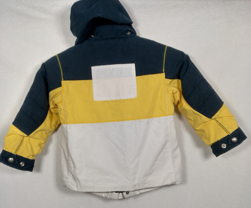 Vintage Polo Ralph Lauren Jacket Youth 4 Colorblock Yellow Navy Nautical READ - Picture 3 of 22
