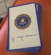 1960's J Edgar Hoover FBI Congress 606 Playing Cards Never Used