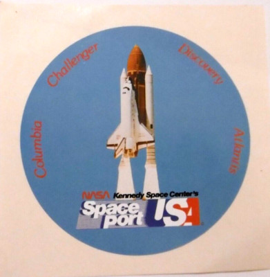 Werbe-Aufkleber NASA Kennedy Space Shuttle Center Columbia Discovery Atlantis