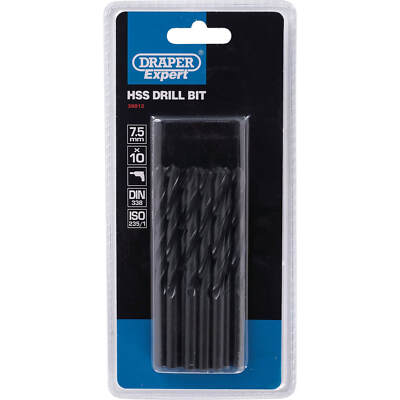 Draper Expert HSS Bohrer 7,5 mm 10er Pack