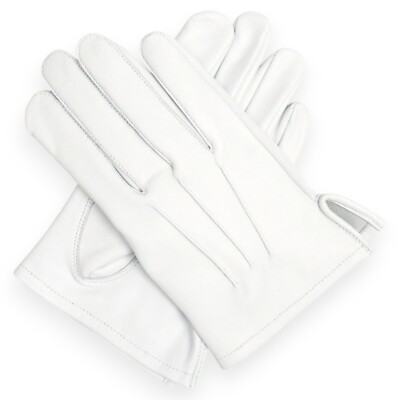 Weiße Handschuhe Leder 100% Freimaurer Regalia weich hochwertig elegant Damen marschierend
