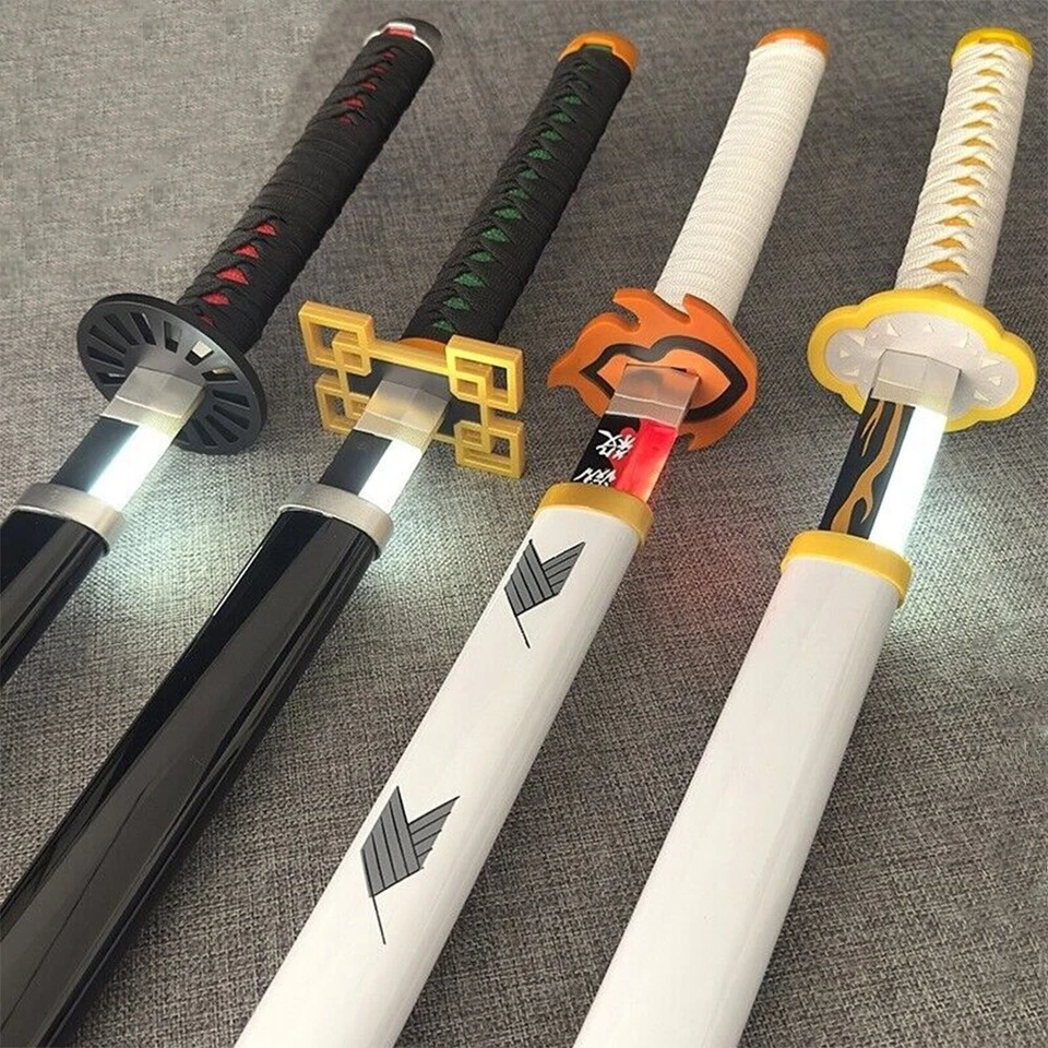Demon Slayer Light Up Sword Anime Cosplay Rengoku Katana Toy Tanjiro Xmas Gift - image 4 of 4