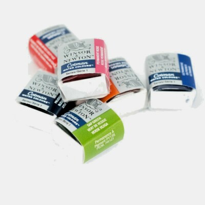 Winsor & Newton COTMAN Aquarell HALBE PFANNEN - 40 Farben