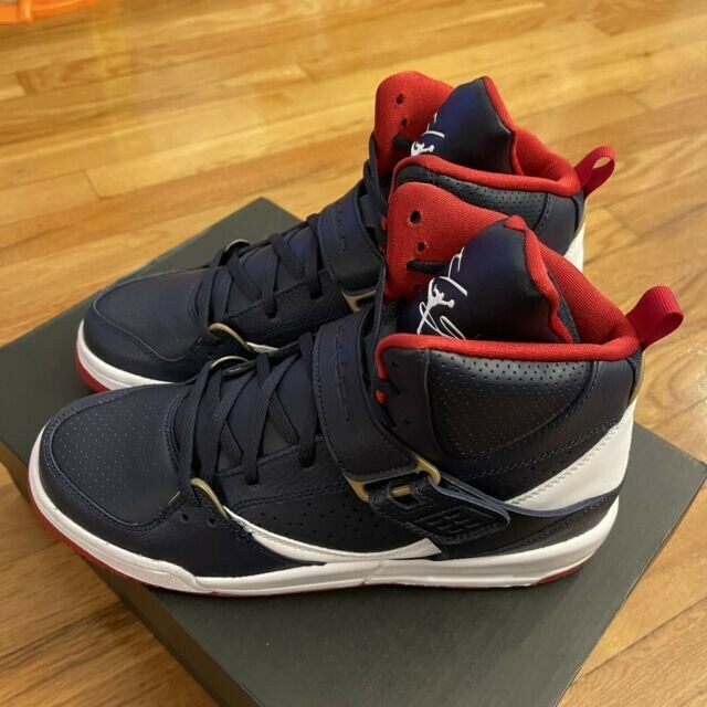 NIKE AIR JORDAN FLIGHT 45 HIGH (GS) BLUE-RED YOUTH WOMENS [CZ8768