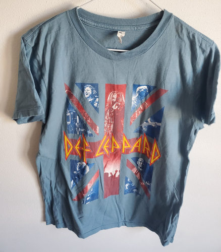 Herren Small-Def Leppard 2016 Tour Rock Band Konzert T-Shirt grün - Bild 4 von 5