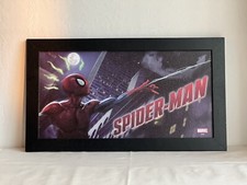 Marvel Spiderman Wall Poster / Wall Art / Wall Decor Wood Frame 10.47 x 18.43