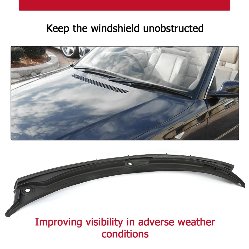 HECASA  Windshield Window Wiper Cowl Fits 97-06 BMW M3 E46 323i 328i - Image 4 of 4