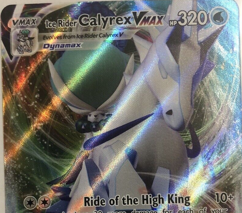 pokemon tcg chilling reign 046/198 ice rider calyrex vmax card POKÉMON CARD GAME S6H 094/070 UR Rough Helmet main image 1
