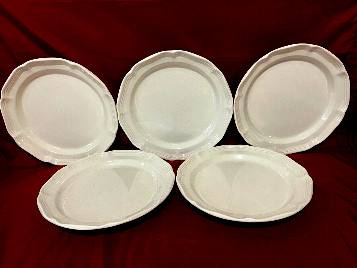 Mikasa French Countryside F9000 White Set Of 5 Dinner Plates 10 3