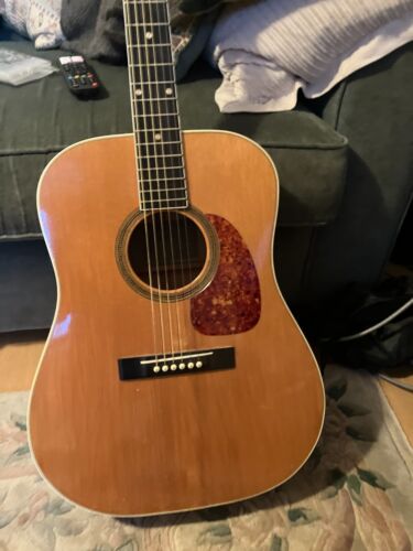 Vintage 1958 Levin Goya Goliath S-18 Acoustic dreadnought guitar.
