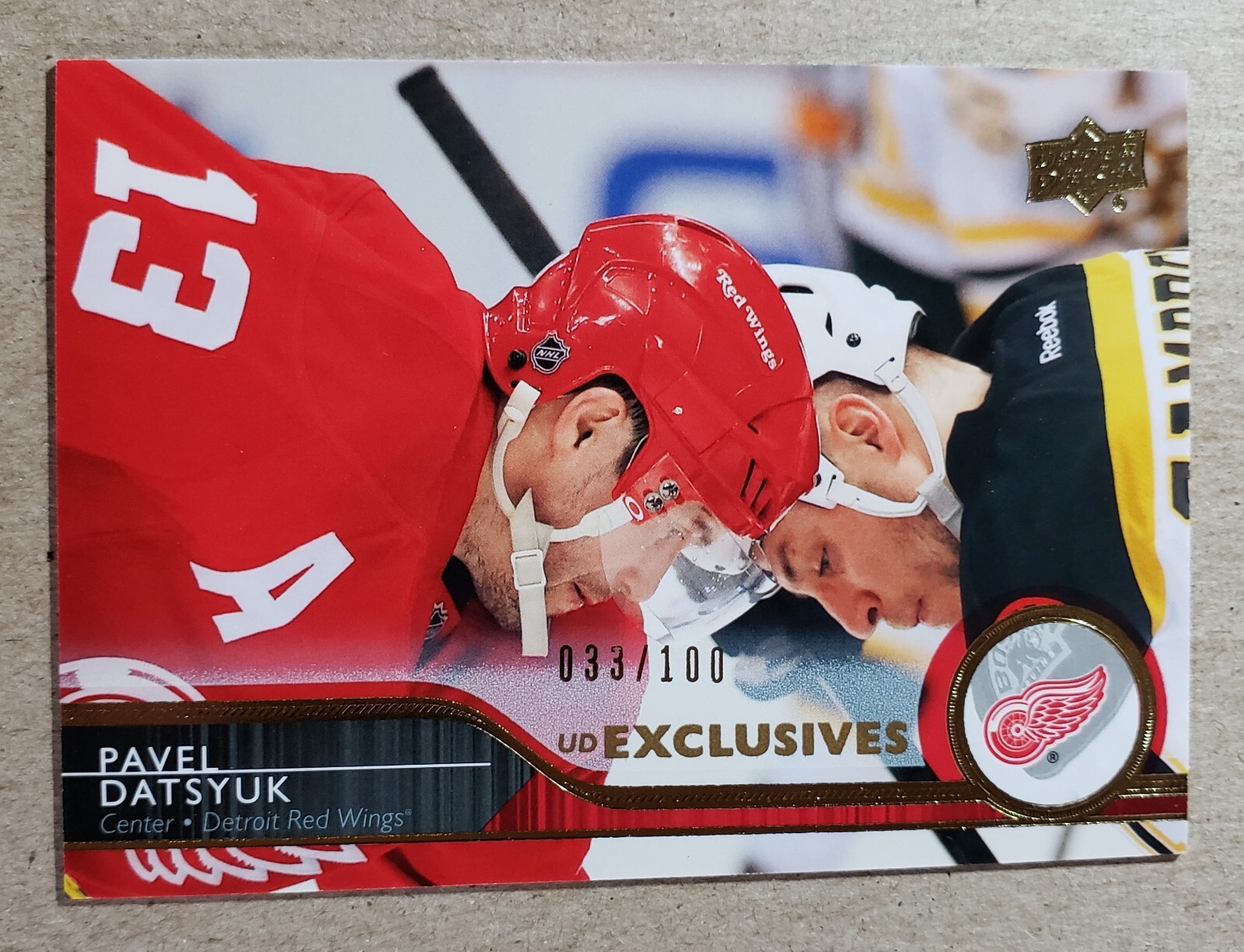 2014-15 Upper Deck UD Exclusives Pavel Datsyuk /100 Detroit Red Wings #70