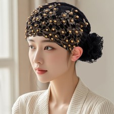 Muslim Women Turban Wrap Head Cover Bonnet Cap Hair Loss Headwear Flower Elegant