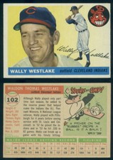 (69024) 1955 Topps 102 Wally Westlake Indians-VG