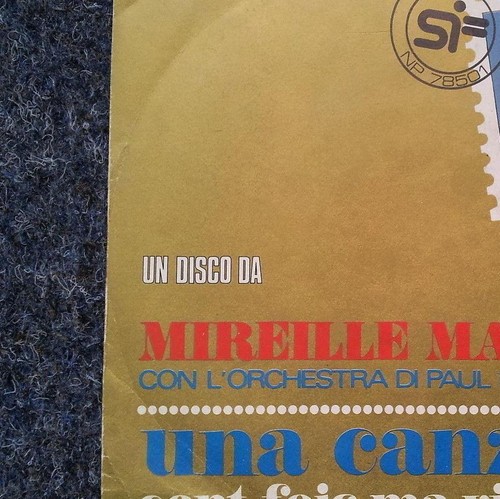 Mireille Mathieu - Una canzone 667'' Single SUNG IN ITALIAN - Bild 2 von 5