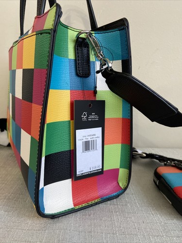 KARL LAGERFELD PARIS Multi Combo Crossbody Umhängetasche Tasche Bright Colorblock mit Etui - Bild 7 von 12