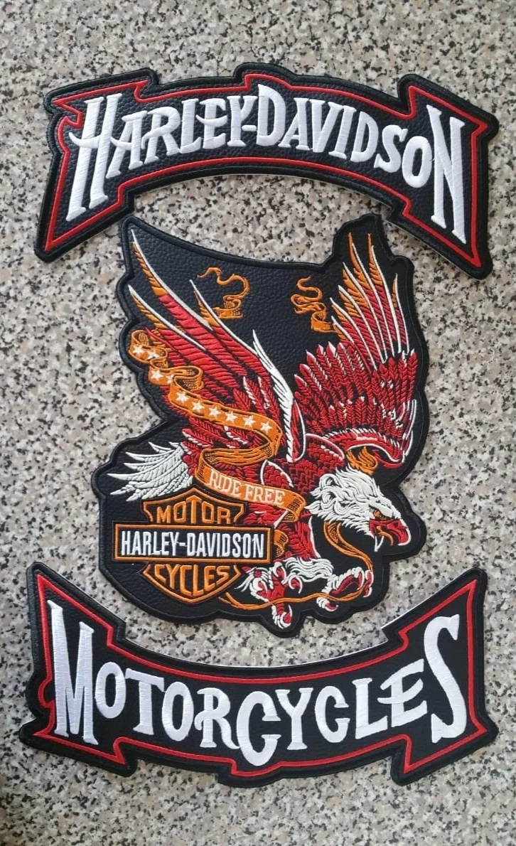 Harley davidson patches for cheap jackets