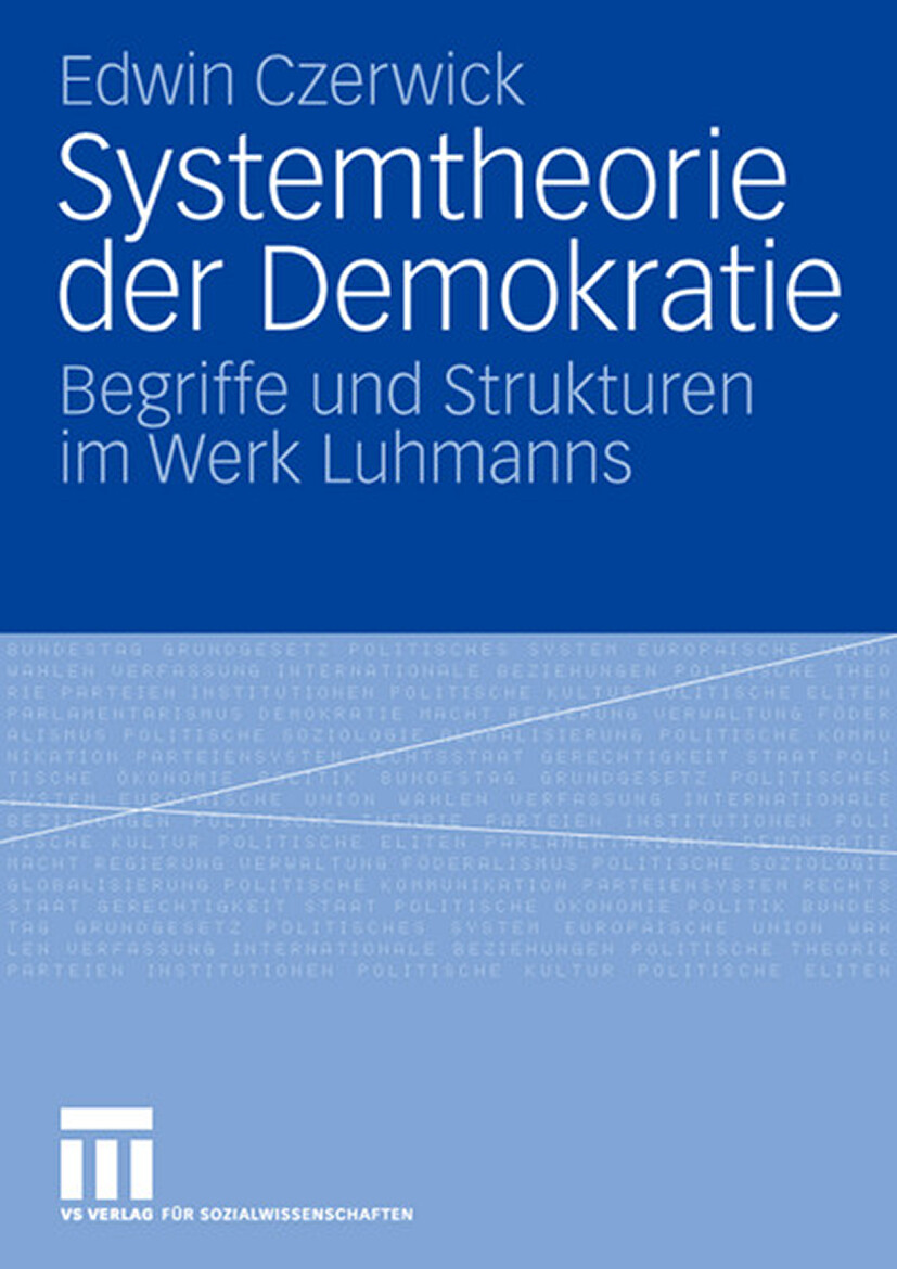 Thumbnail - Edwin Czerwick / Systemtheorie Der Demokratie