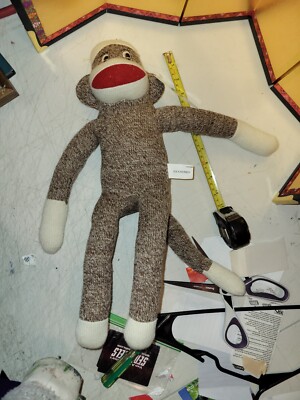 Plushland Sock Monkey 22'' Tall Plush Stuffed Animal Toy 2014