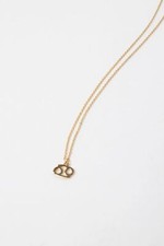 FOREVER 21 Astrology Zodiac Sign Cancer Symbol Charm Necklace Gold 16" New