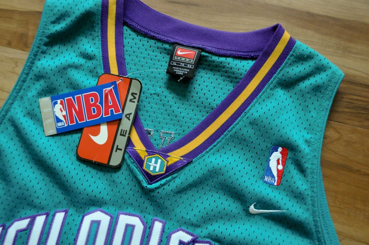 Baron Davis New Orleans Hornets Nike Jersey Swingman Teal Blue NBA
