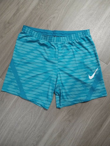 NIKE Men's Aqua Blue Dri-FIT Slim-Fit 