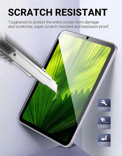 Tempered Glass Screen Protector for iPad mini (A17 Pro) 7th/6th Generation 8.3" - 第 21/25 張圖片