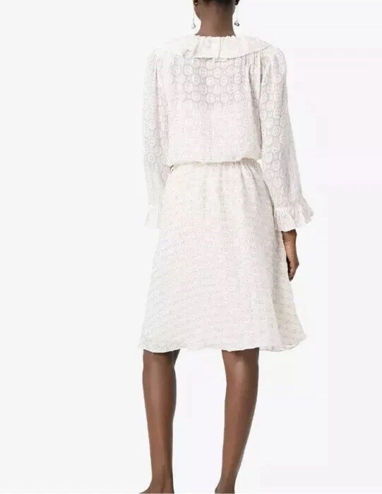 Abito da cocktail avorio Tory Burch nuovo con etichette taglia 6