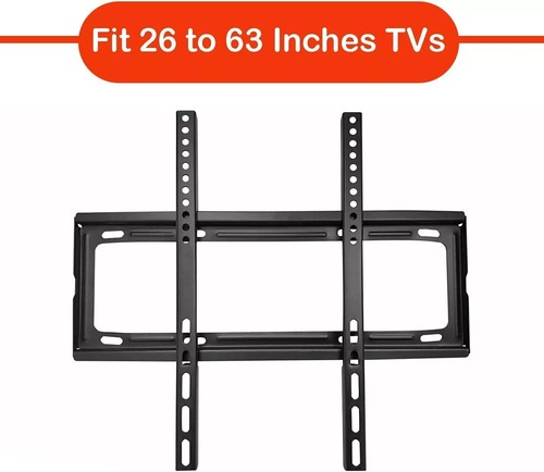 TV WALL BRACKET MOUNT SLIM FOR 26 30 32 40 42 50 63 INCH FLAT 3D LCD LED PLASMA - Picture 11 of 14