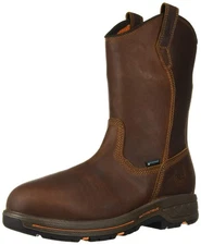 Timberland PRO Men's Helix HD Pull On Soft Toe WP Industrial Boot Brown Size 7