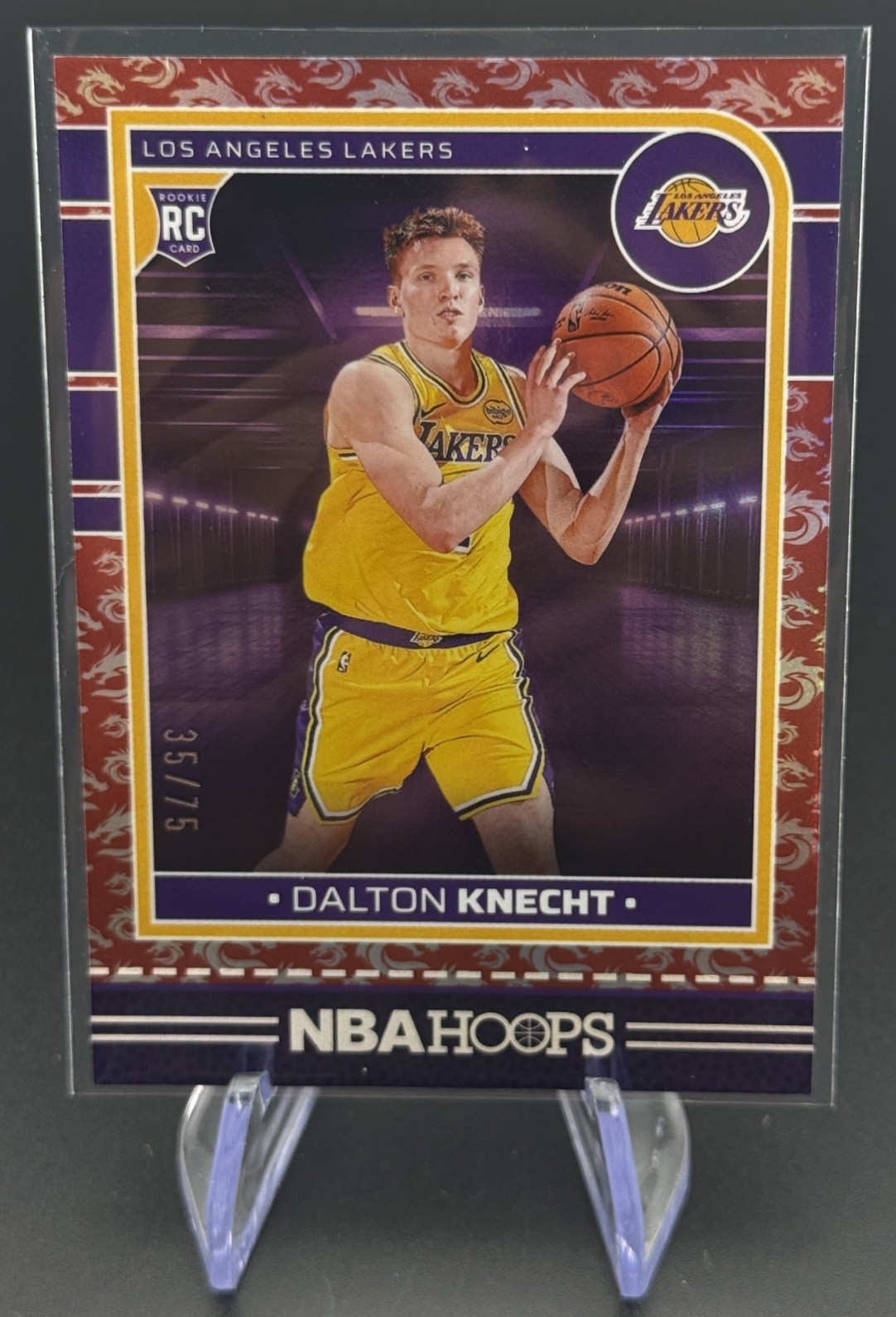 2024-25 Panini Hoops Dalton Knecht #247 Dragon 35/75 RC Lakers