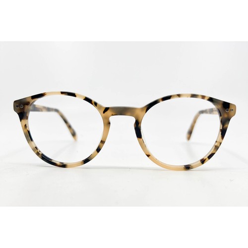 M America Eyeglasses Unisex Light Tortoise Round BLIOU 220 LTORT 49-21-142
