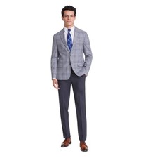 Tommy Hilfiger Men's Sport Coat Grey Plaid Modern Fit, 38R