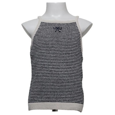Zara, Tank­top, Größe: 140, Schwarz/Weiß, Baumwolle/Polyester, Streifen #fMC
