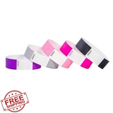 500 Pcs Paper Wristbands for Events Waterproof Adhesive Bands