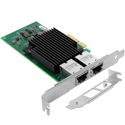 PCIe Ethernet Network Card for Intel X550-T2 Chipset PCIe 3.0 X4 10Gb Dual Po...