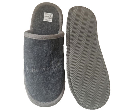 Bitburger Pantoffeln Gr.39-42-in Filzpantoffeloptik-Unisex