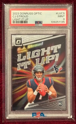 2023 Panini Donruss Optic Light It Up #LUCS C.J. Stroud PSA 9