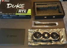 MSI GeForce RTX 2080 Duke 8GB GDDR6 Grafikkarte mit Originalverpackung u Zubehör