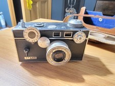 Vintage Argus C3 35mm Film Camera 50mm Lens Brick Rangefinder w/ Leather Case