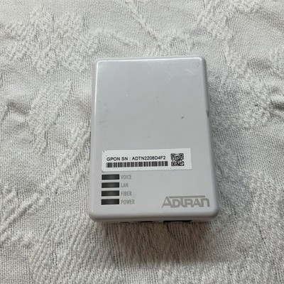 ADTRAN 411 Micro GPON Indoor ONT Router / 1287787F1 Optical Network Termination