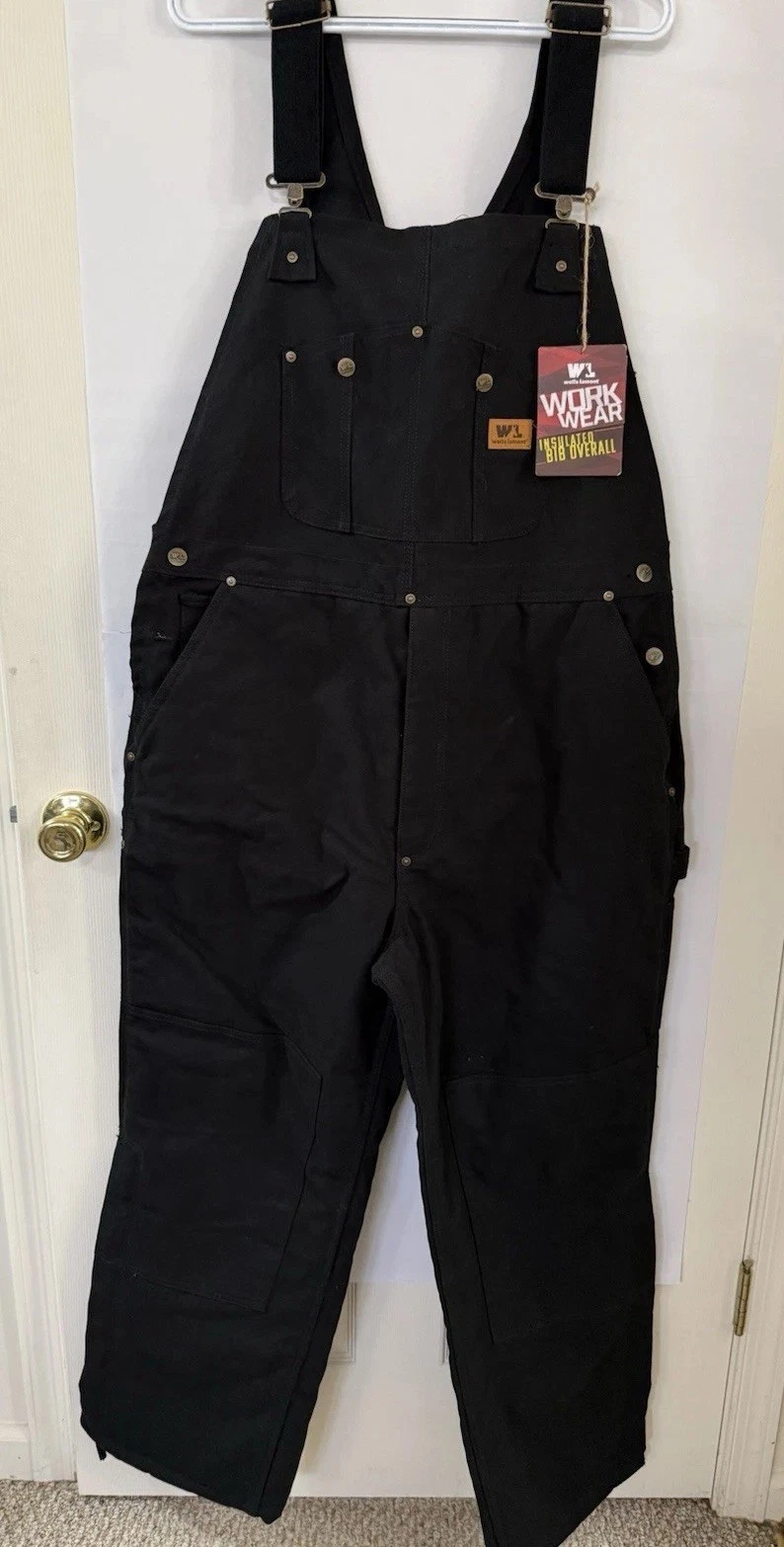 NEW Wells Lamont Insulated Duck Bib Work Overalls Mens Large BLACK Water Resist
Opens in a new windo