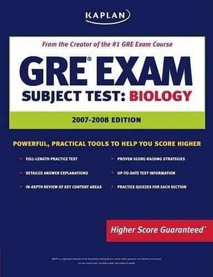 Kaplan GRE Exam Subject Test: Biology (Kaplan - Paperback, by Kaplan - Very Good